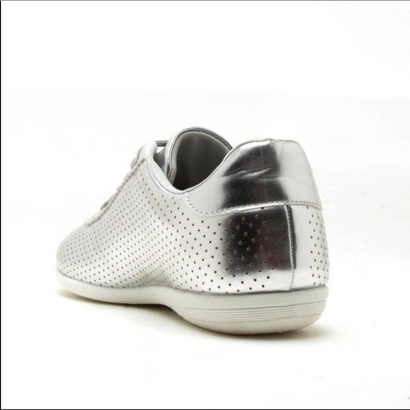 Perforated Metallic laceup sneaker - Picture 6 of 6